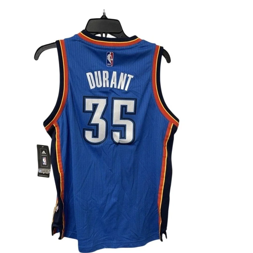 Adidas Oklahoma City Thunder Kevin Durant 35 NBA Jersey Blue Mens Large NWT